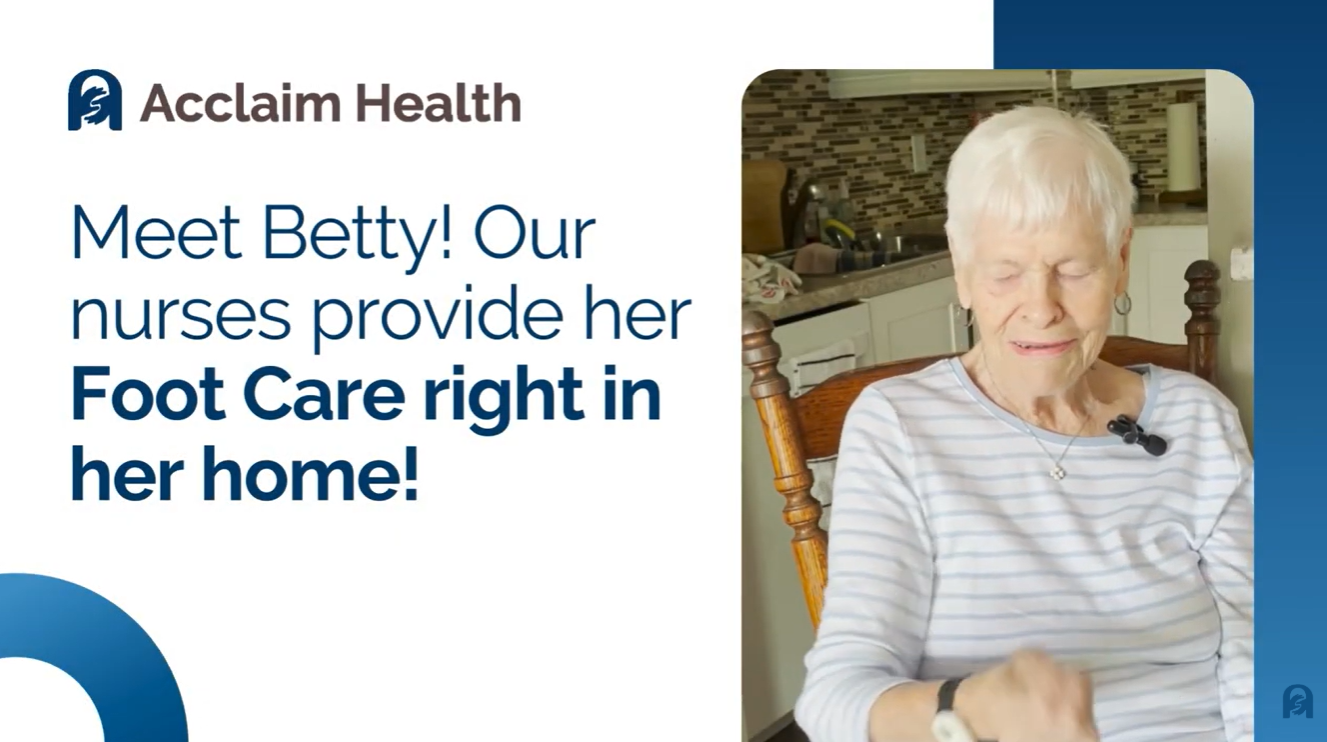Foot Care Without Having to Leave Your Apartment: Betty’s Story